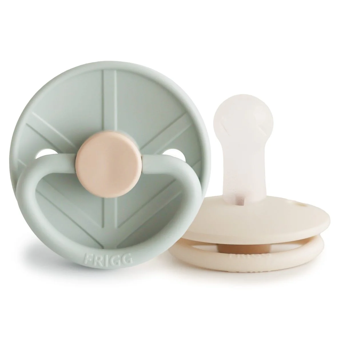 Frigg Speen Maat 1 Little Viking Sage / Cream Silicone 2St