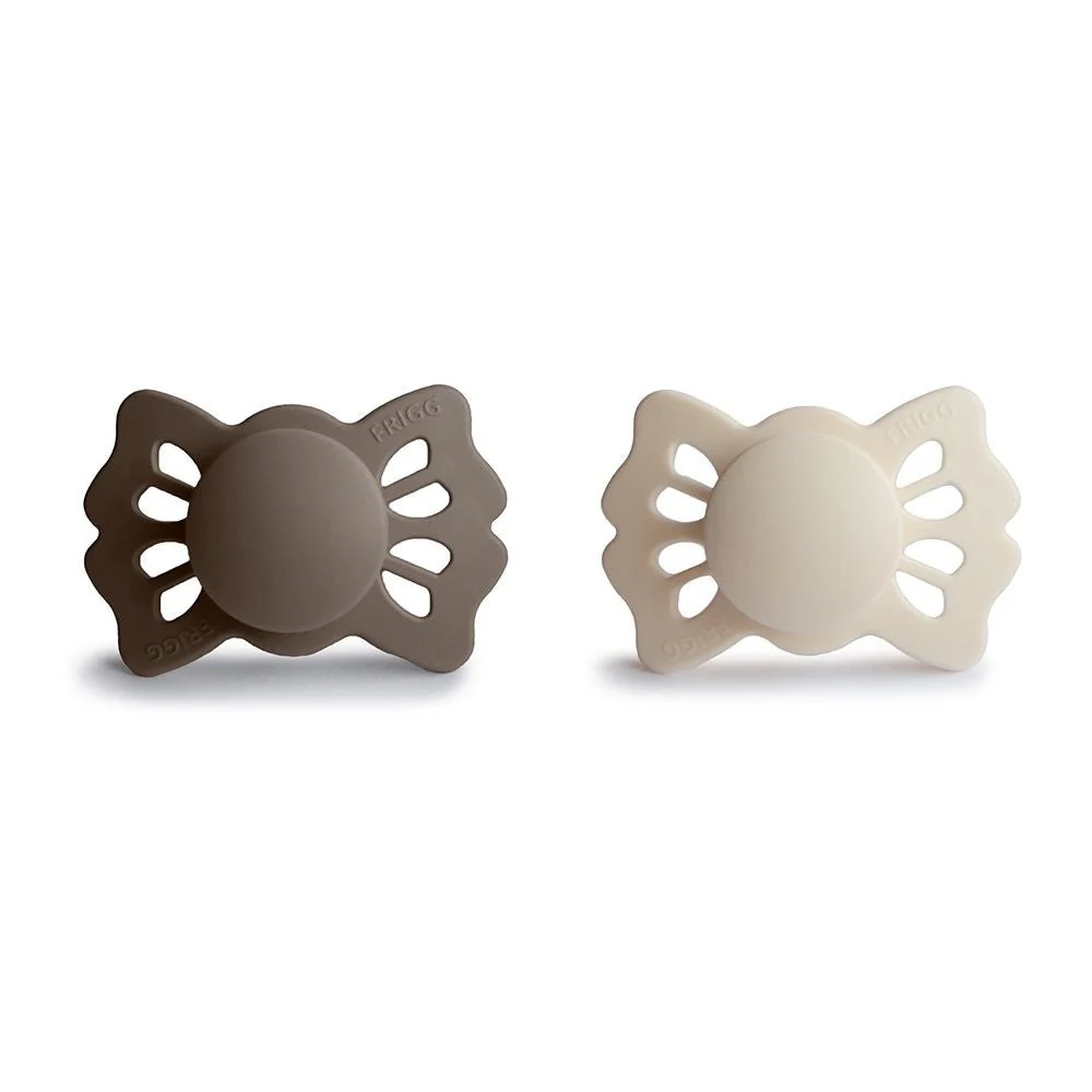 Frigg Speen Maat 1 Lucky Portobello/Cream Silicone 2St