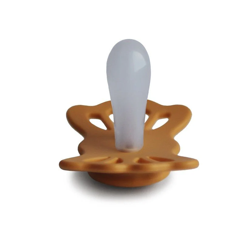 Frigg Speen Maat 1 Lucky Symmetrical Honey Gold Silicone - Image 2