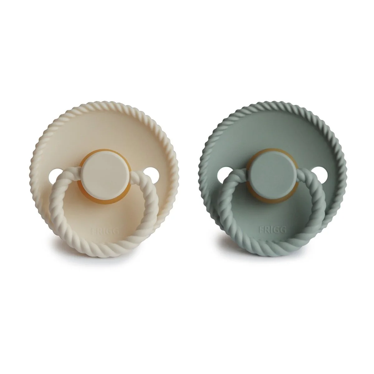 Frigg Speen Maat 1 Rope Cream/Sage Latex 2-Pack - Image 2