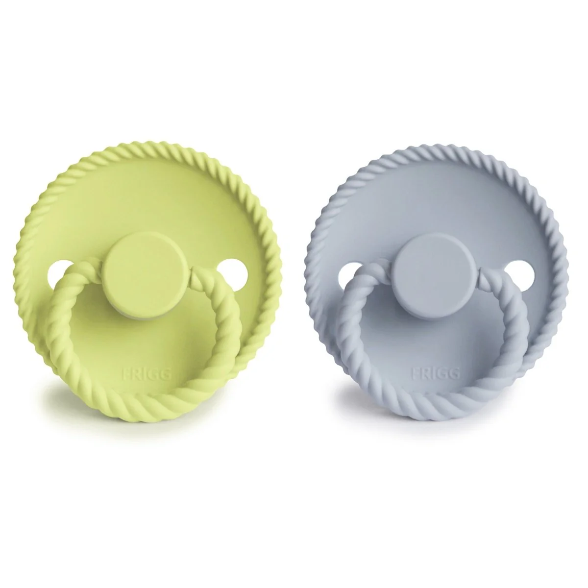 Frigg Speen Maat 1 Rope Matcha/Powder Blue Silicone 2-Pack