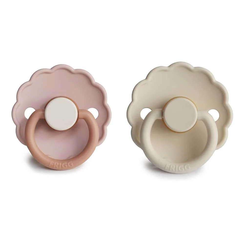 Frigg Speen Maat 2 Daisy Blooming Biscuit/Cream Latex 2-Pack - Image 2