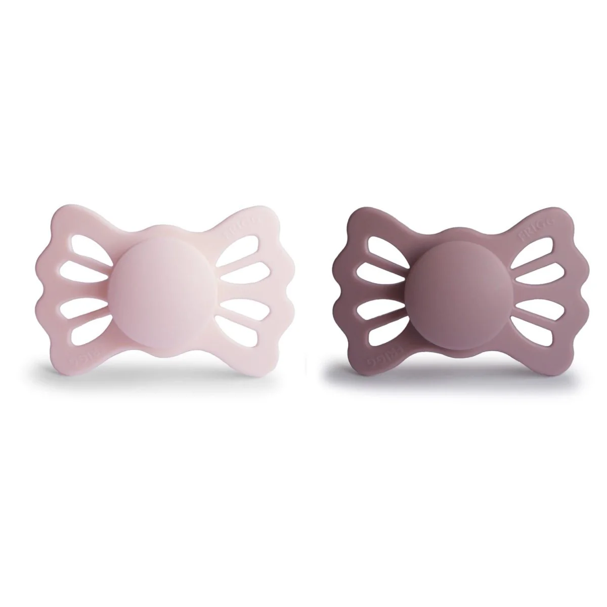 Frigg Speen Maat 2 Lucky White Lilac/Twilight Mauve Silicone 2-Pack