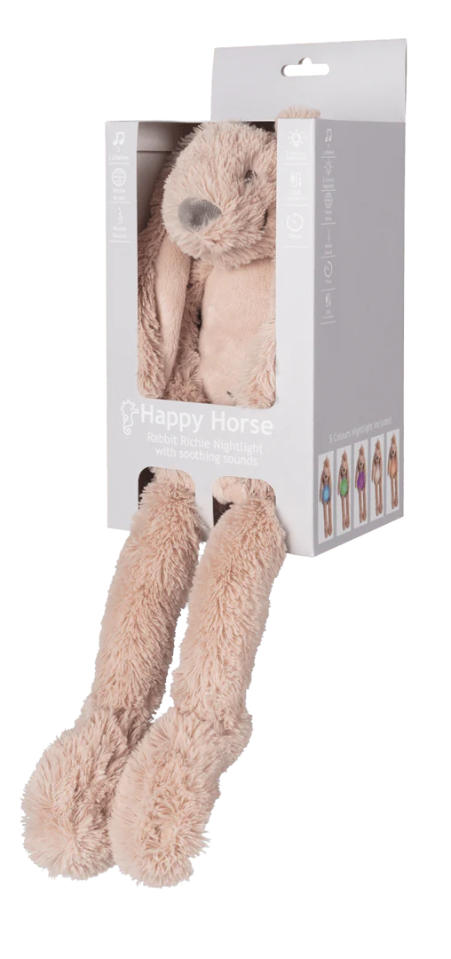 Happy Horse Knuffel Old Pink Rabbit Richie met Nachtlampje en Geluid 34cm - Image 6