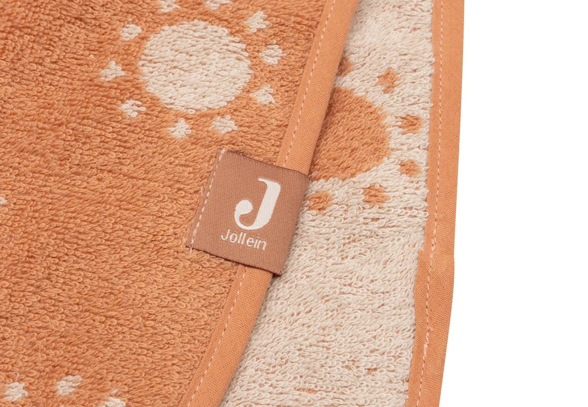 Jollein Badponcho Jacquard Light Terra - Image 5