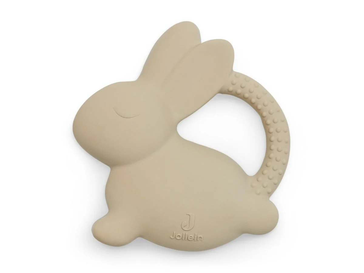 Jollein Bijtring Siliconen Bunny Nougat