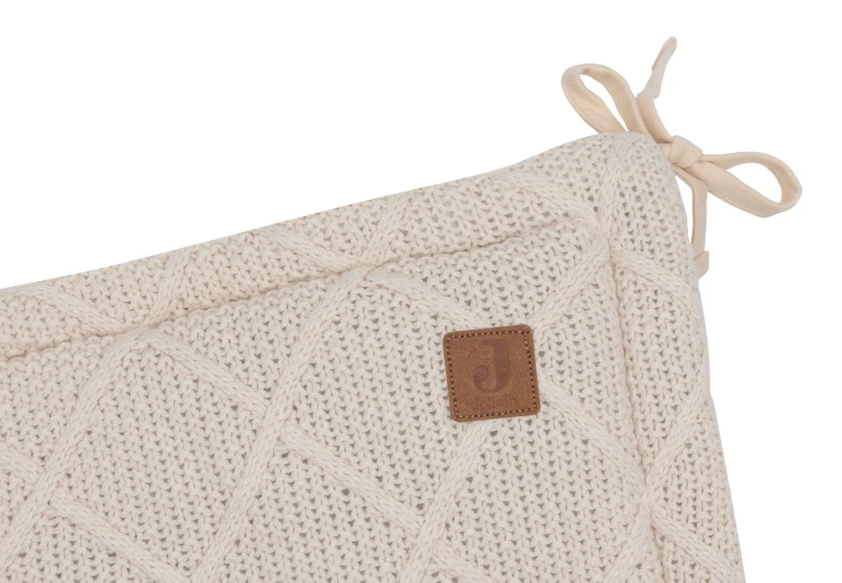 Jollein Boxbumper Check Knit Oatmeal 180 X 30 Cm - Image 3