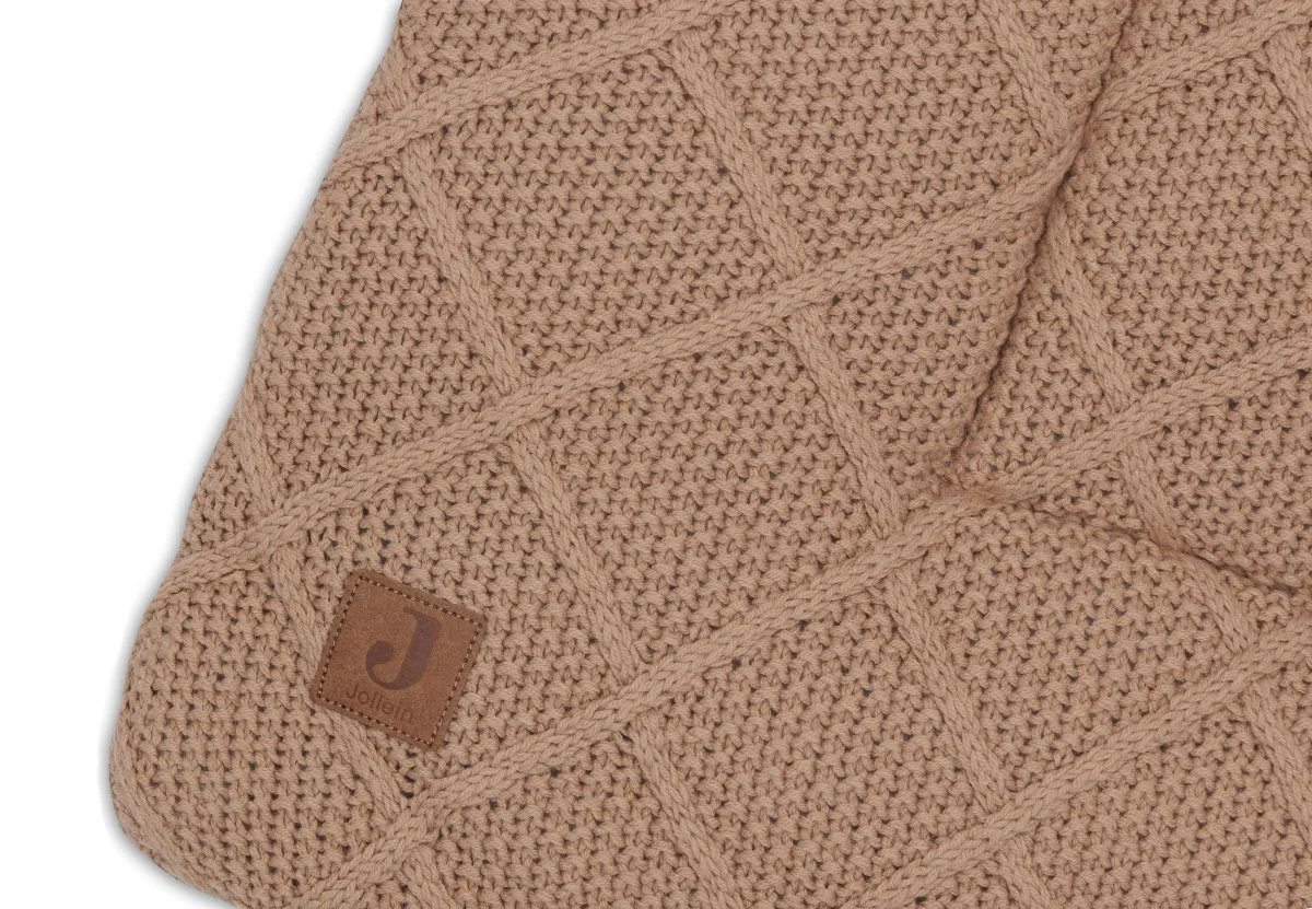 Jollein Boxkleed Check Knit Biscuit 75 X 95 Cm - Image 2