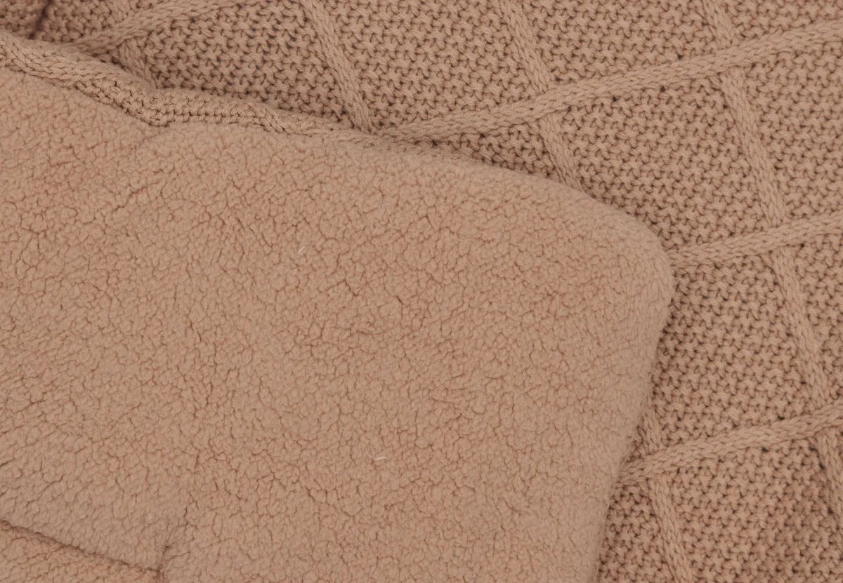 Jollein Boxkleed Check Knit Biscuit 75 X 95 Cm - Image 3