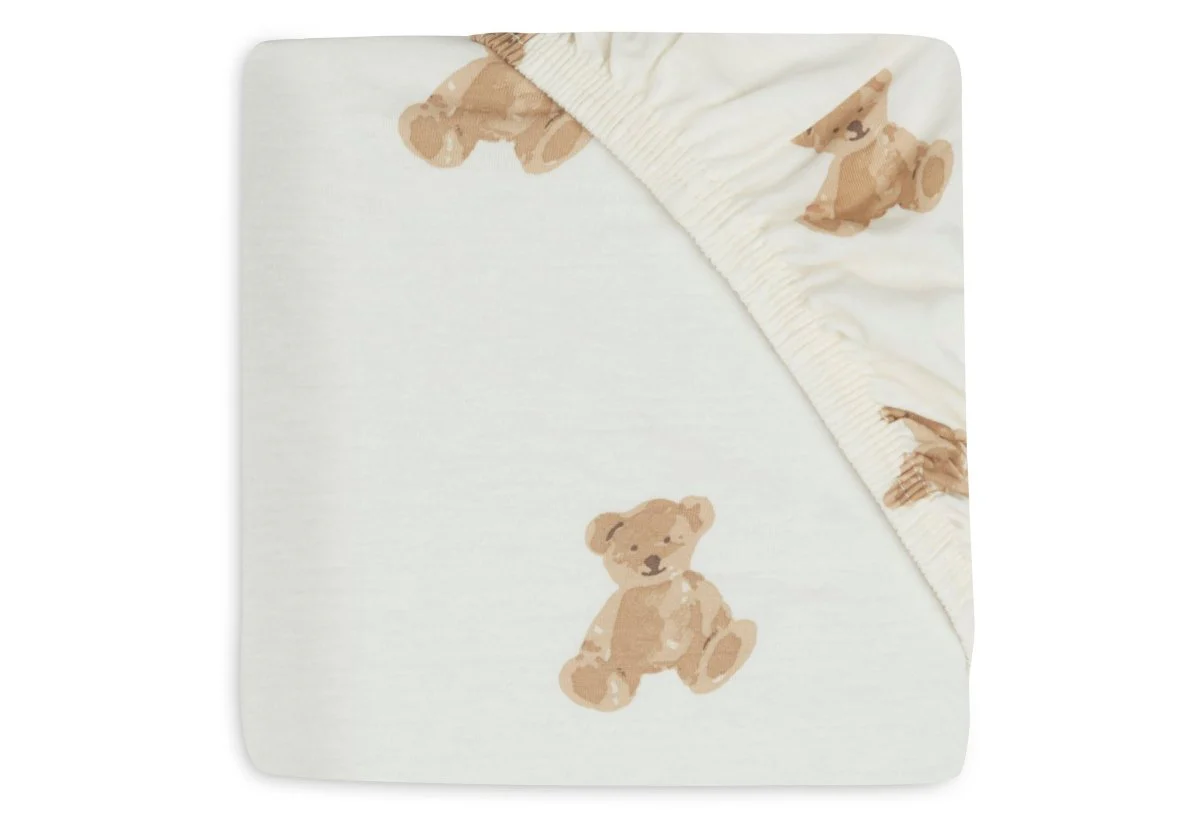 Jollein Hoeslaken Peuter Jersey Teddy Bear 70/75 X 140/150 Cm