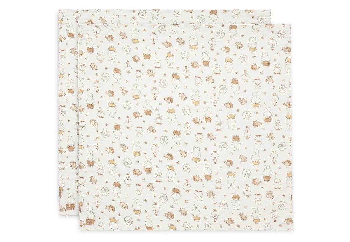 Jollein Hydrofiele Doek Nijntje Family Farm 115Cm 2St