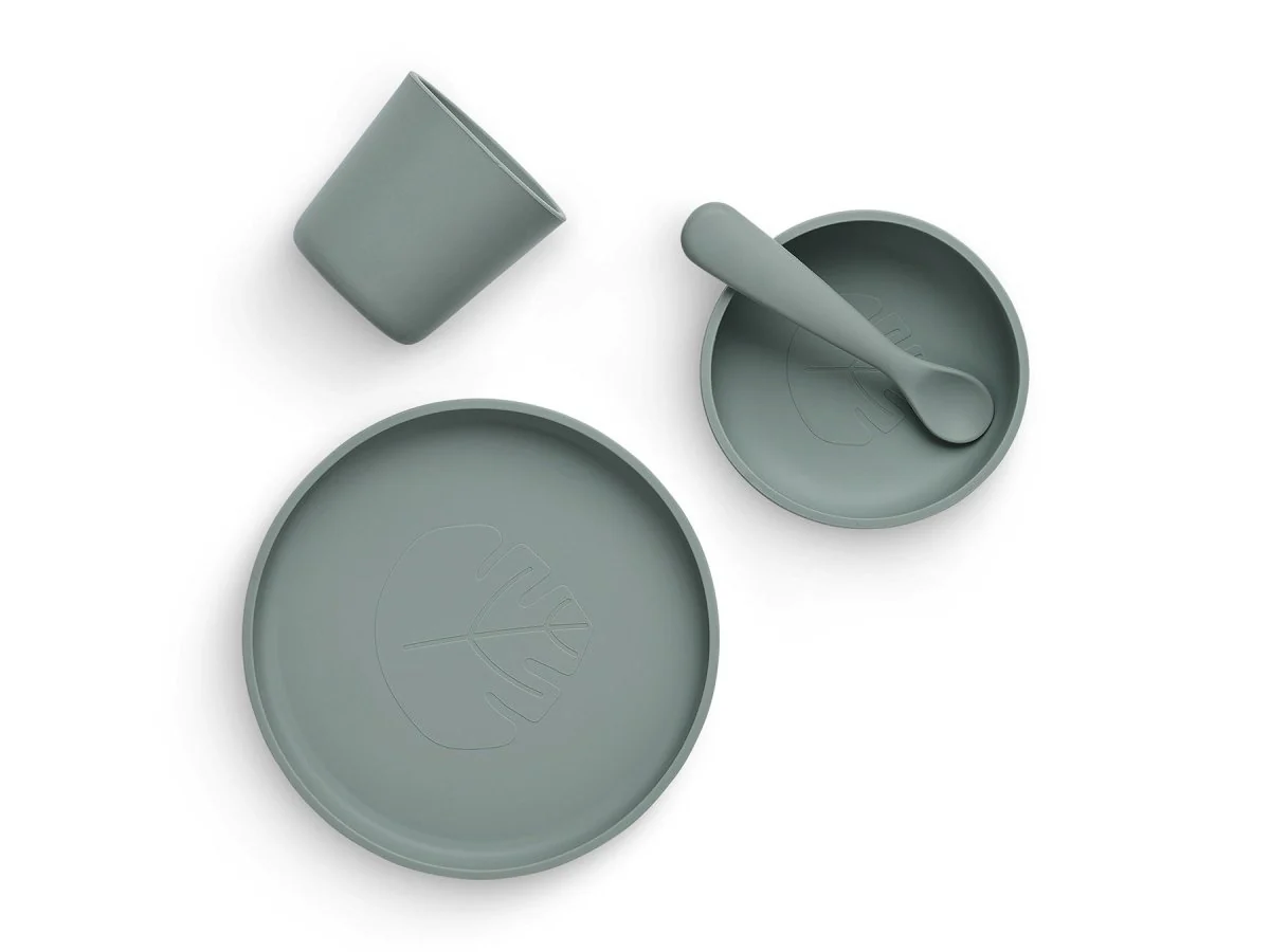 Jollein Kinder Servies Siliconen Ash Green - Image 3