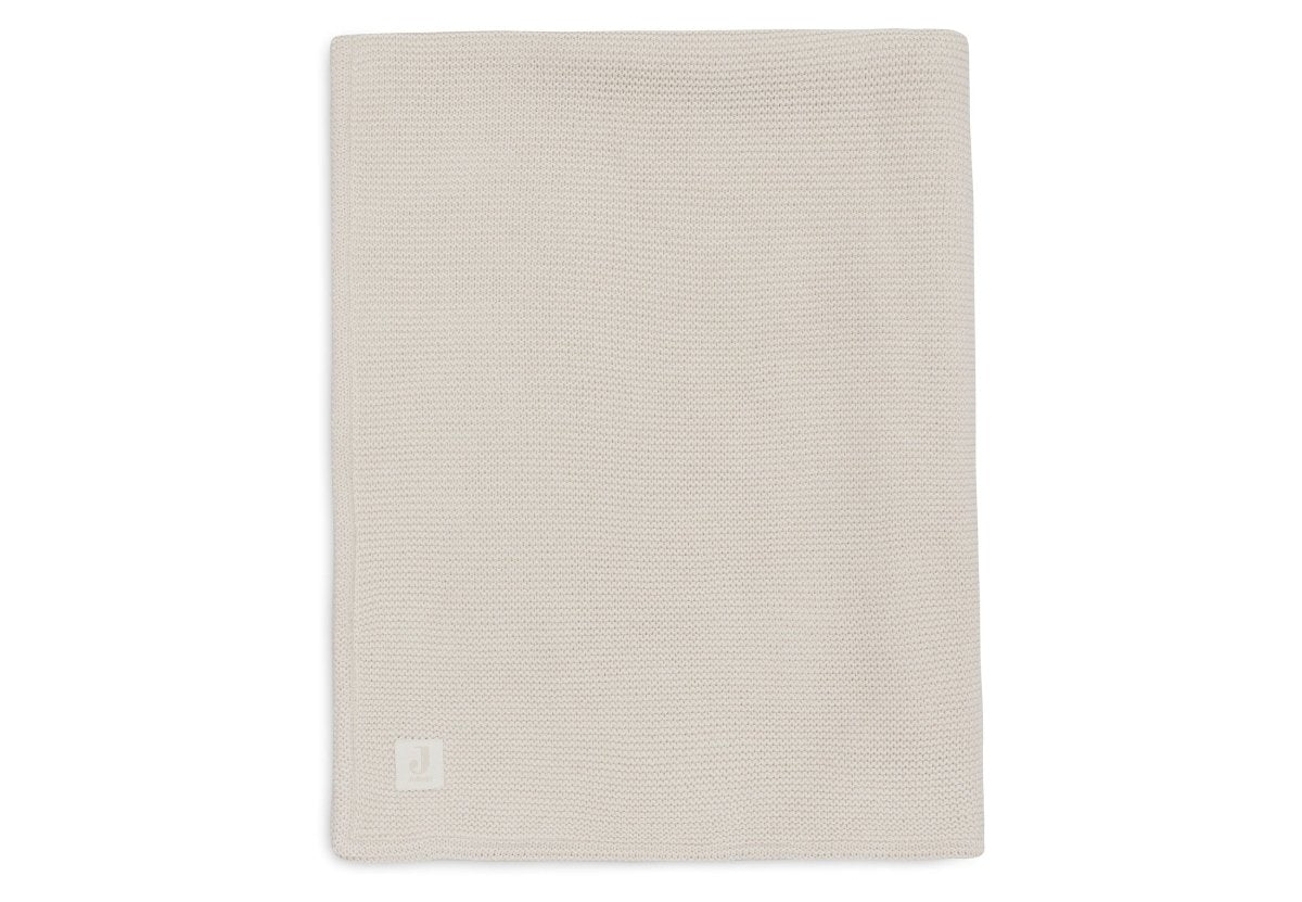 Jollein Ledikantdeken Basic Knit Oatmeal/Velvet 100X150Cm