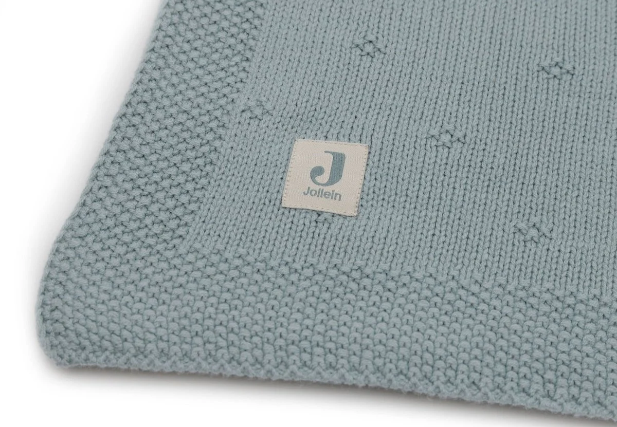 Jollein Ledikantdeken Cosy Knit Sea Green 100 X 150 Cm - Image 3