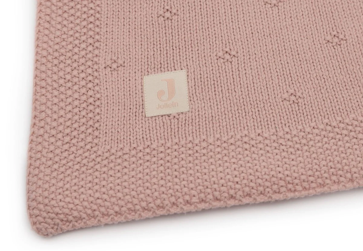 Jollein Ledikantdeken Cosy Knit Wild Rose 100 X 150 Cm - Image 2
