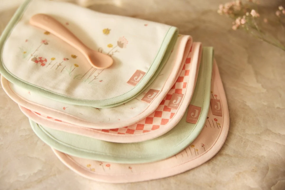 Jollein Slabbetje Jersey Waterproof Pretty Picnic 5St - Image 9