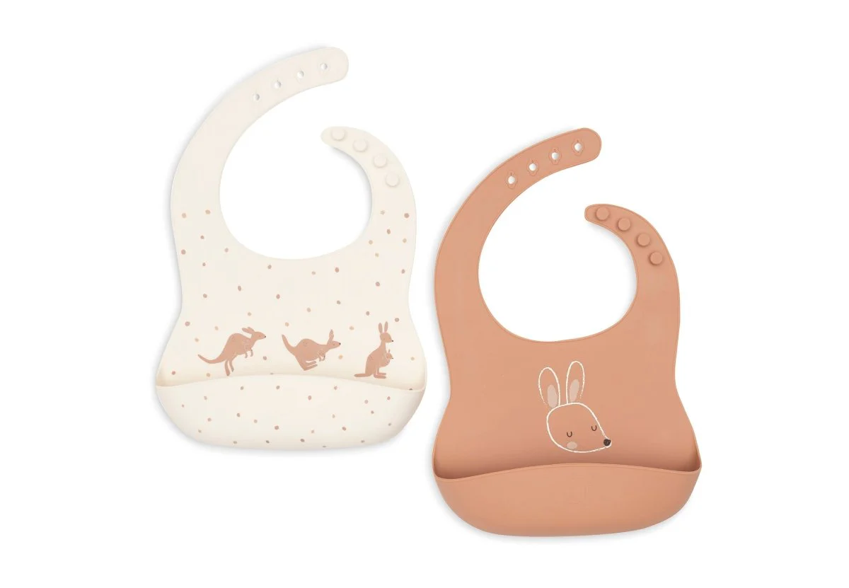 Jollein Slabbetje Kangaroots 2St