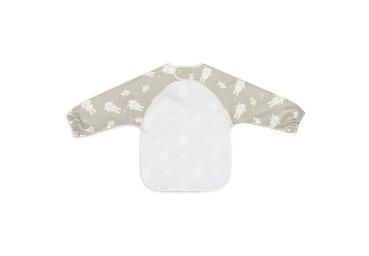 Jollein Slabbetje Waterproof Met Mouw Miffy & Snuffy Olive Green - Image 2