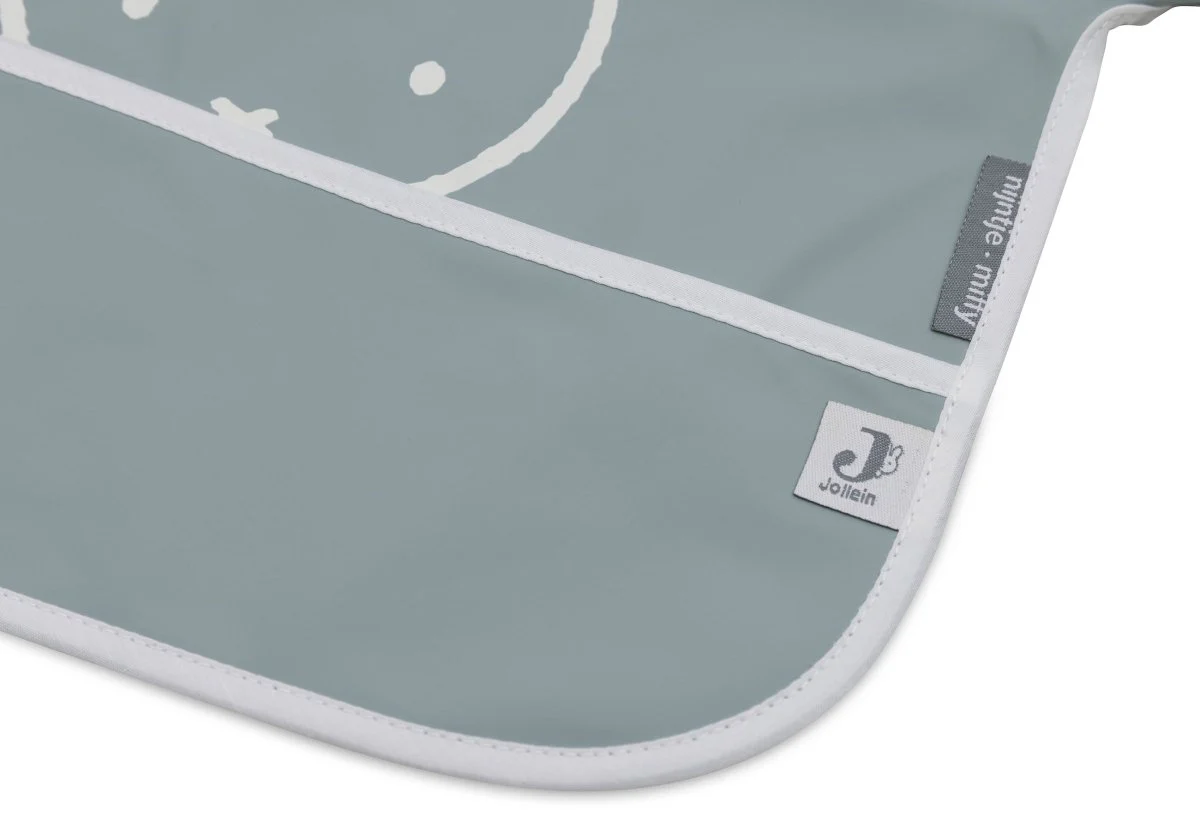 Jollein Slabbetje Waterproof Miffy Peekaboo Sea Green Met Mouwen - Image 3