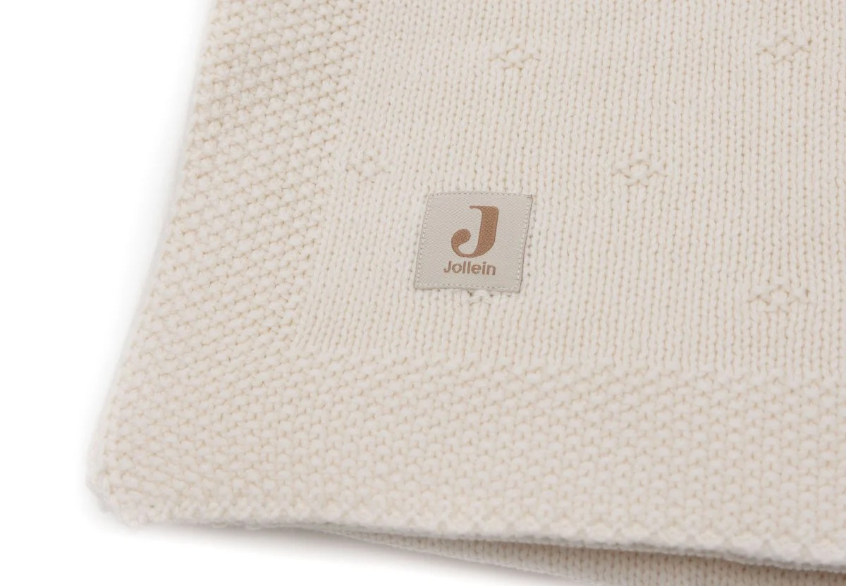 Jollein Wiegdeken Cosy Knit Ivory 75 X 100 Cm - Image 3