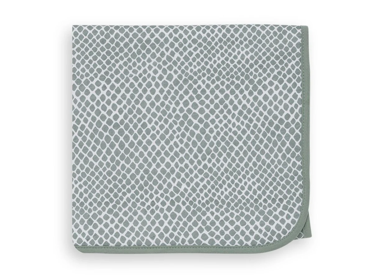 Jollein Wiegdeken Jersey Snake Ash Green 75x100cm - Image 2