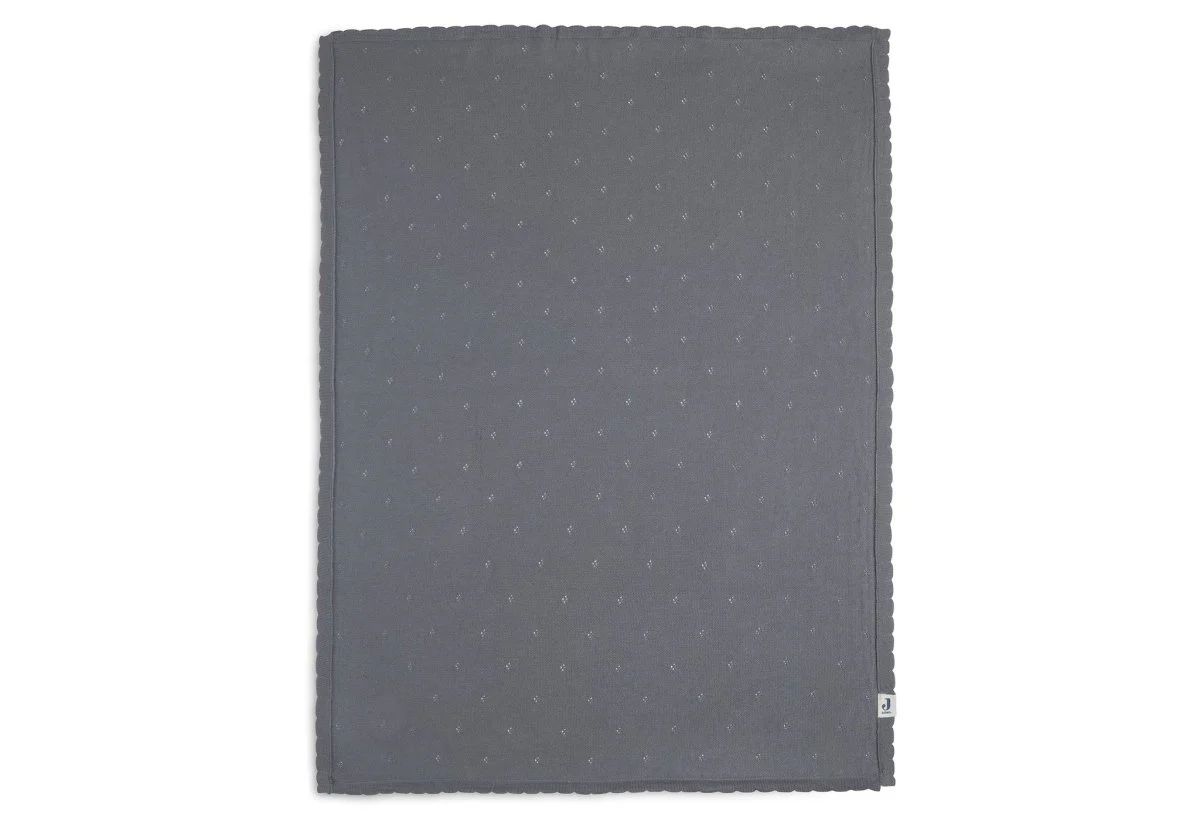Jollein Wiegdeken Pointelle Storm Grey 100x150cm - Image 5