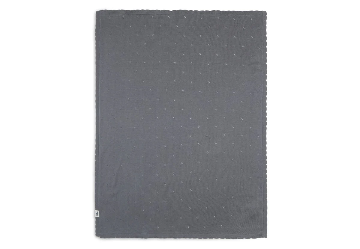 Jollein Wiegdeken Pointelle Storm Grey 100x150cm - Image 6