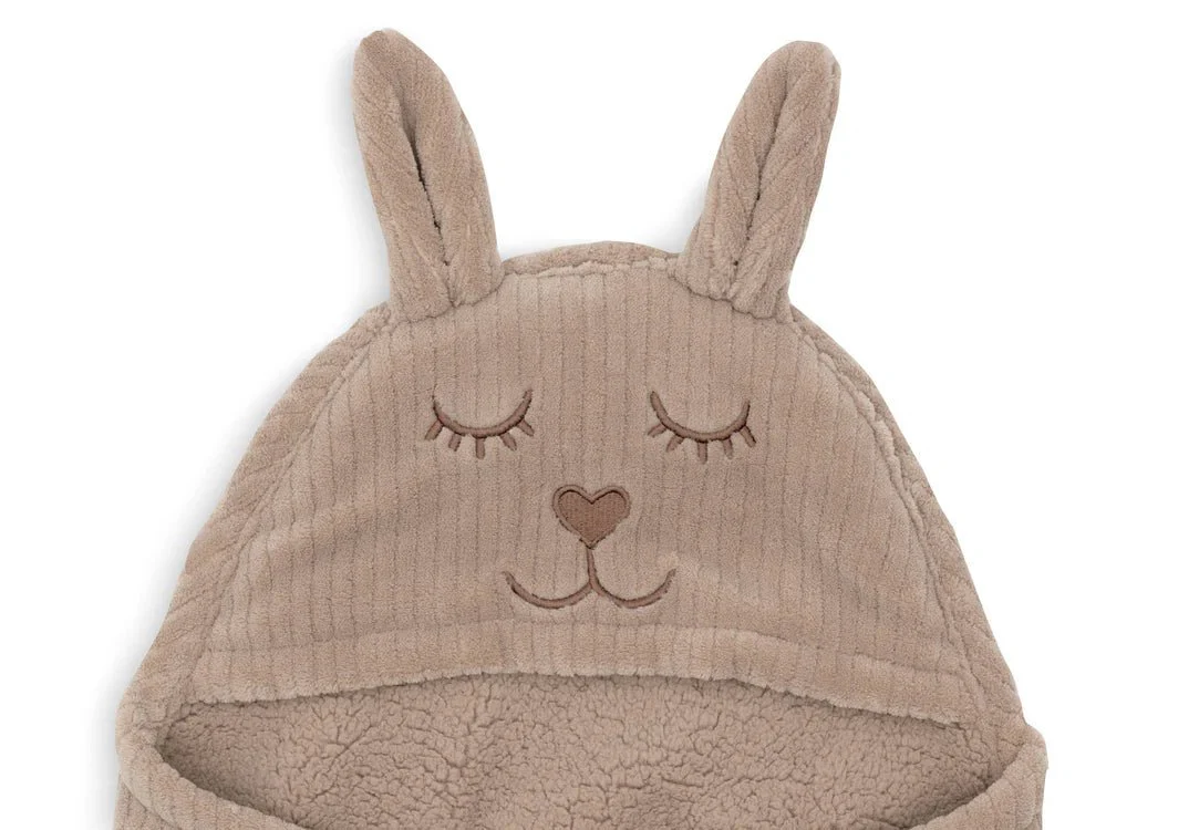 Jollein Wikkeldeken Baby Bunny Cloudy Rib/ Milky Coffee - Image 5