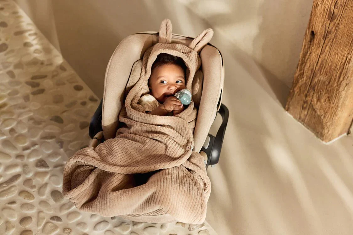 Jollein Wikkeldeken Baby Bunny Cloudy Rib/ Milky Coffee - Image 8