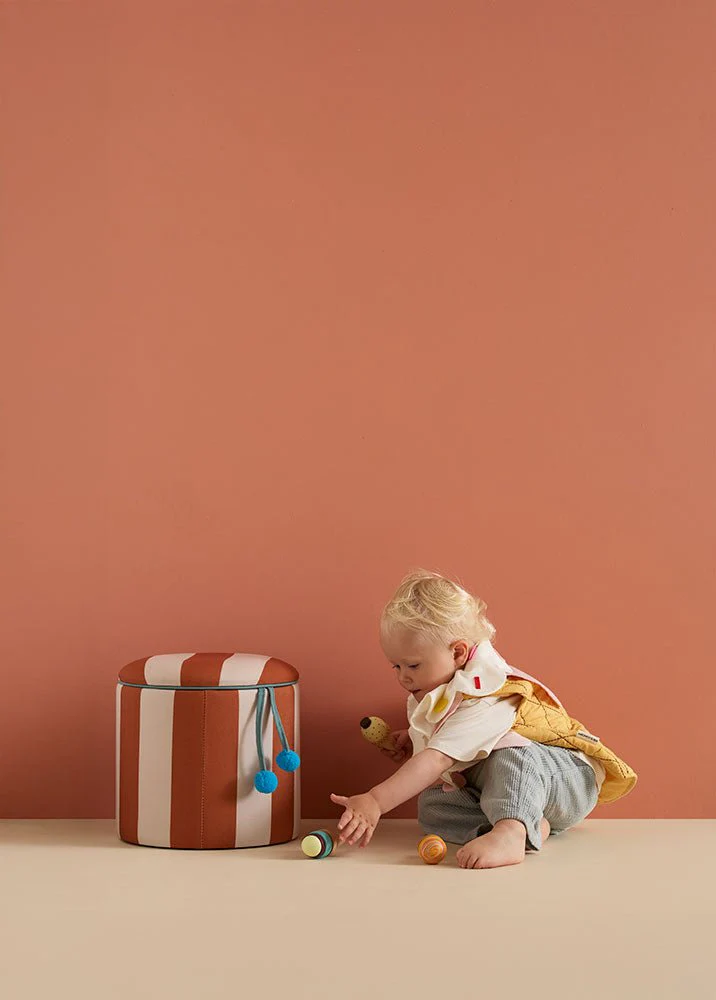 Kid's Concept Poef Cilinder Met Opbergruimte Bruin - Image 3