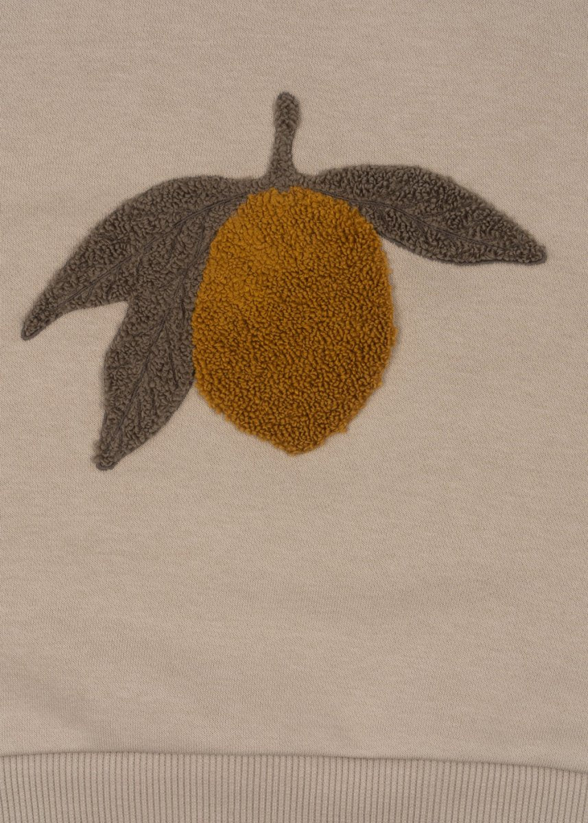 Konges Slojd Baby Sweater Lou Terry Sweat Shirt OCS Oxford Tan - Image 3