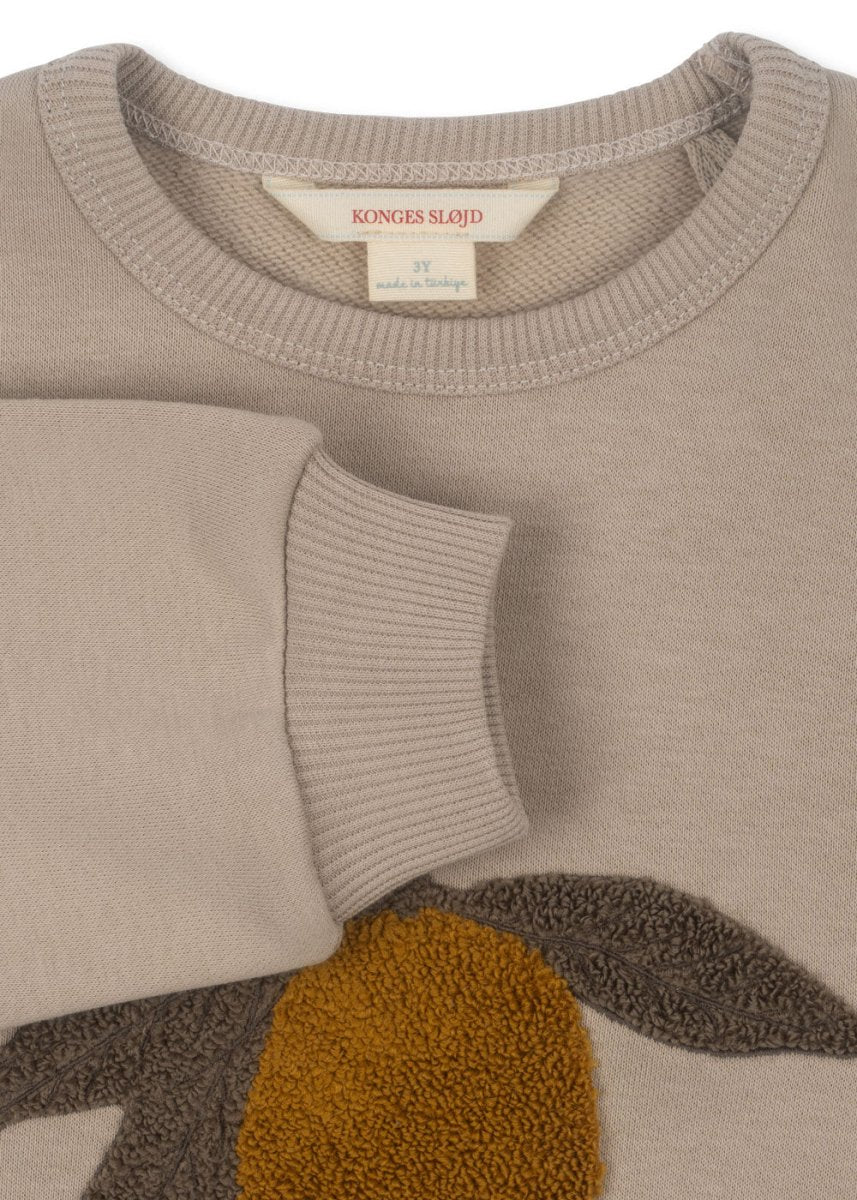 Konges Slojd Baby Sweater Lou Terry Sweat Shirt OCS Oxford Tan - Image 4