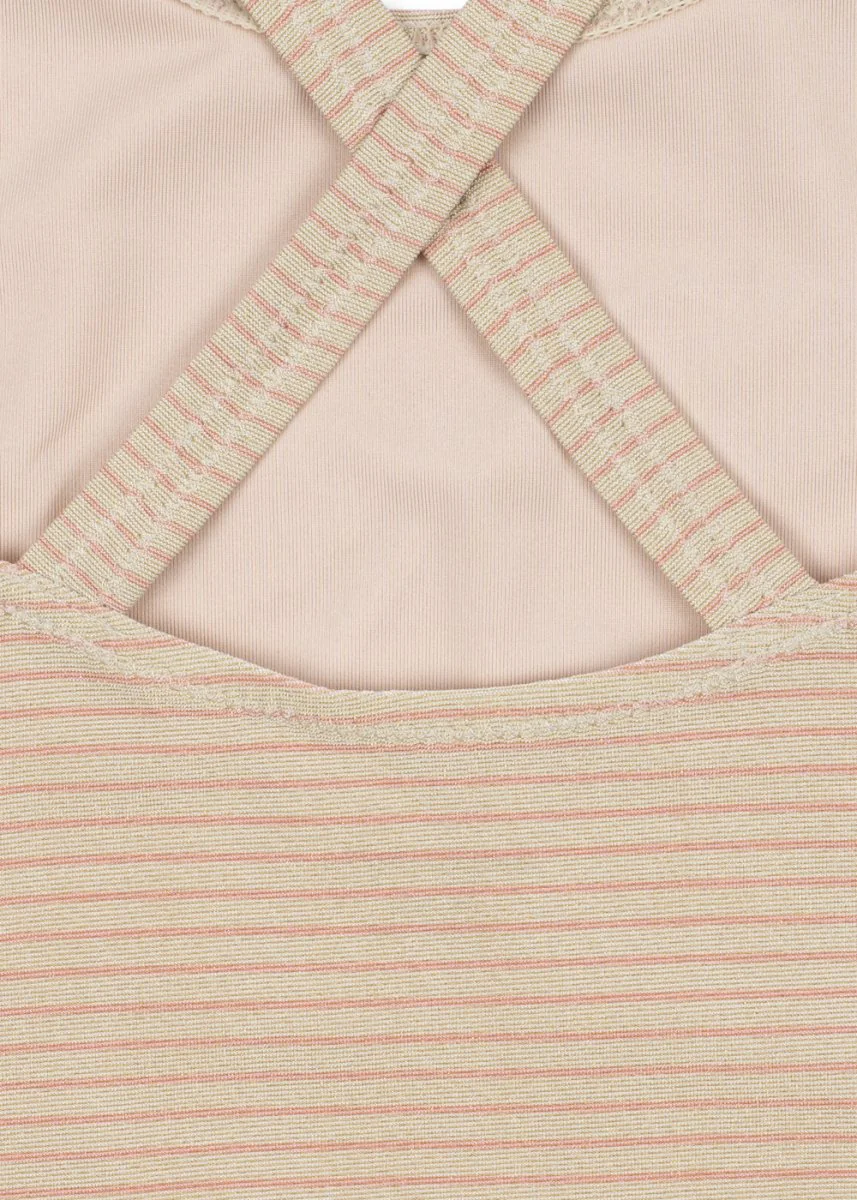 Konges Sløjd Badpak Kind Jade Korte Mouwen Rose Stripe - Image 4