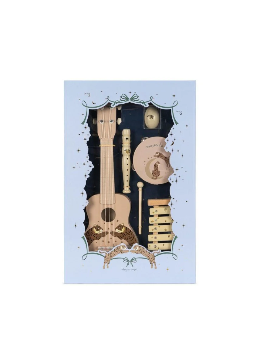 Konges Slojd Muziekinstrumenten Set All I Wish For Music Tiger Sand