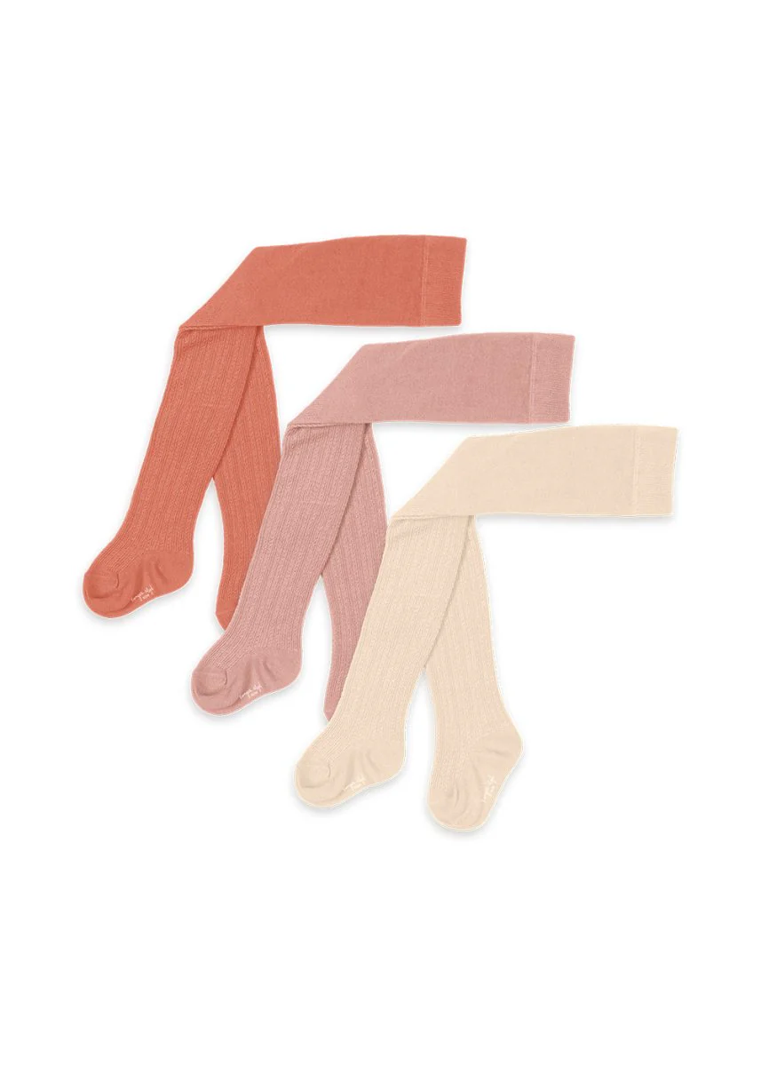 Konges Slojd Panty Pointelle Tight Rose Mix 3st