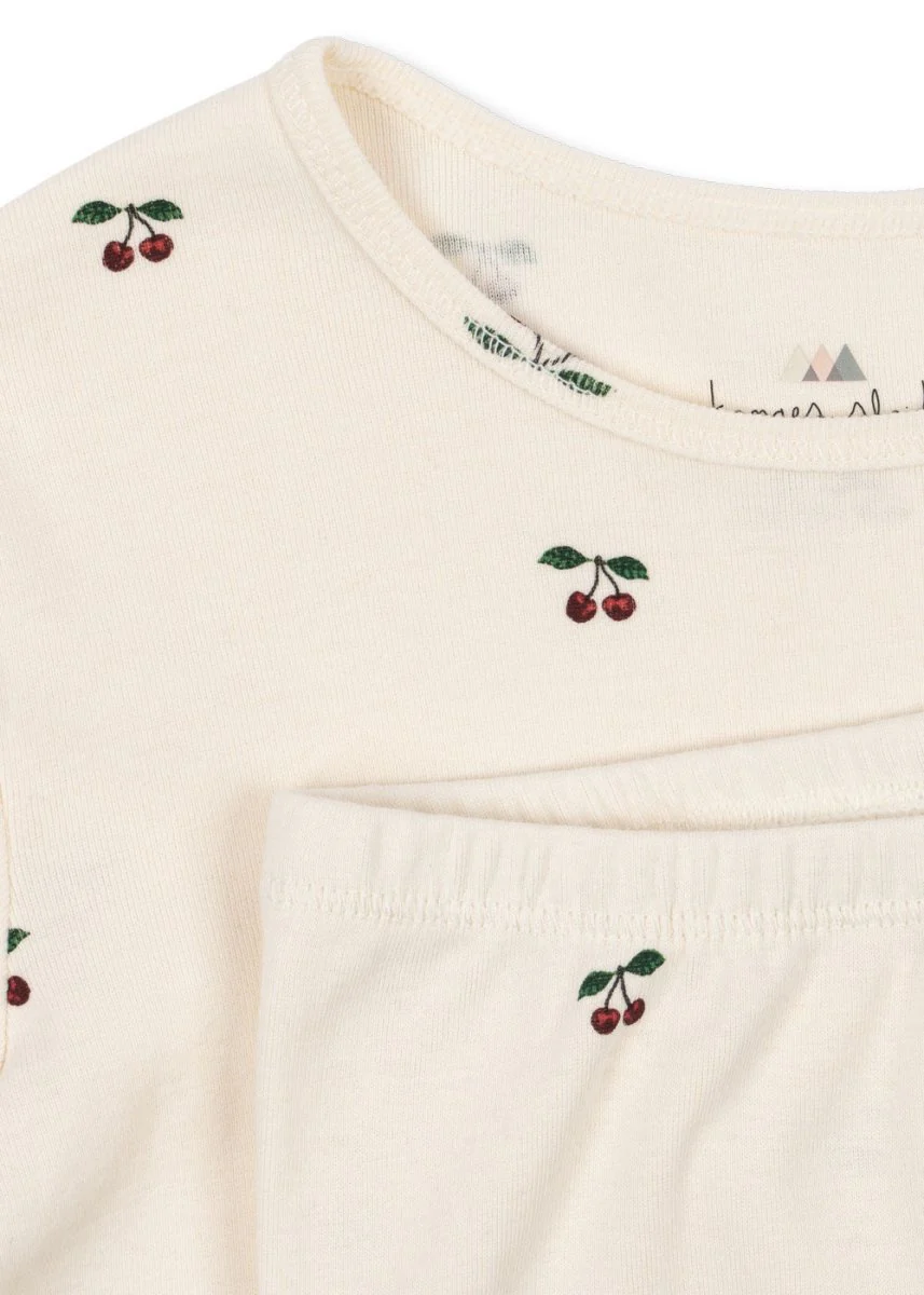 Konges Slojd Pyjama GOTS Cherry - Image 3