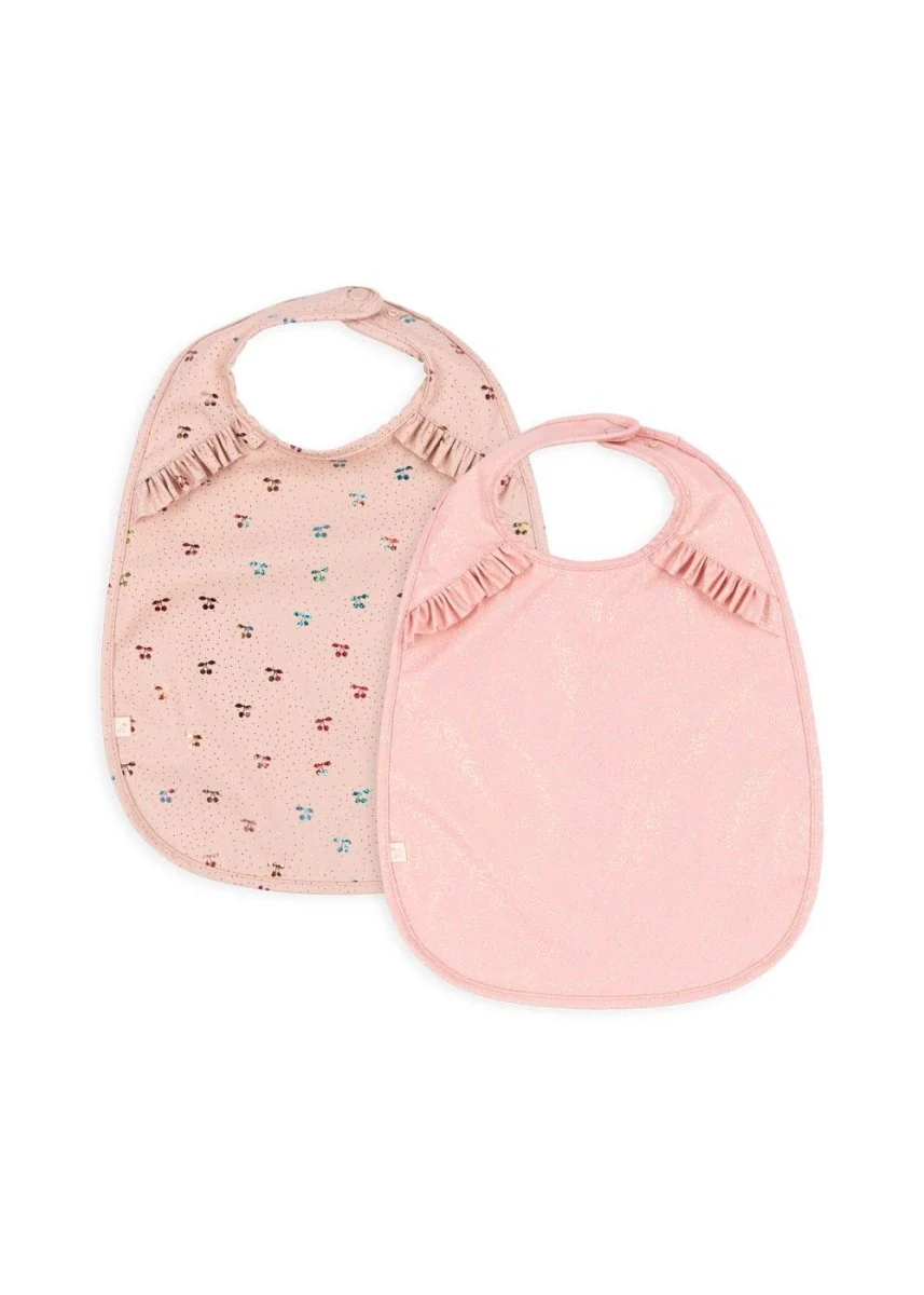 Konges Sløjd Slabbetje Frill Cherry Sparkle 2St