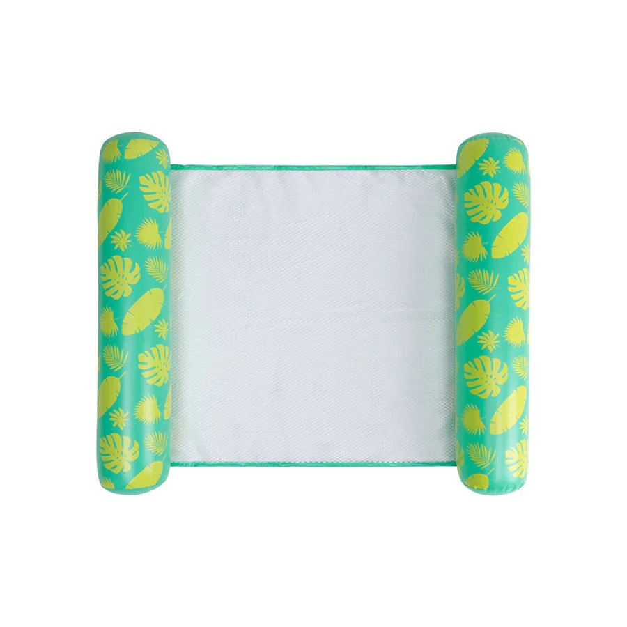 Leafy Escape Green Opblaasbare Waterhangmat