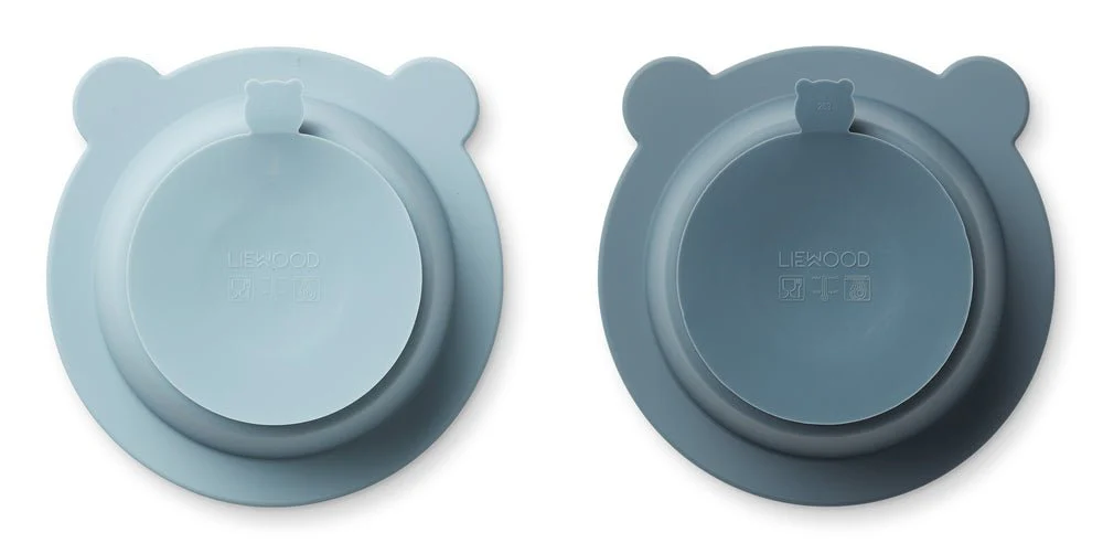 Liewood Babybord Peony Sea Blue/Whale Blue 2St - Image 3