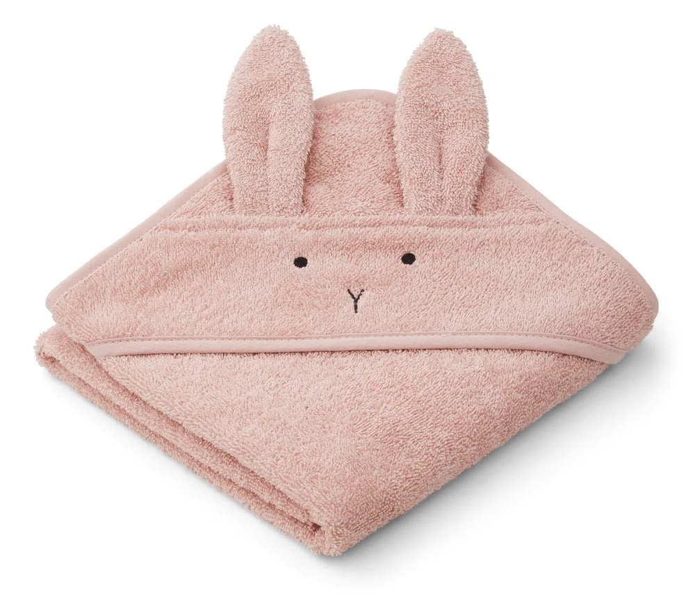 Liewood Badcape Baby Albert Rabbit Rose 70cm