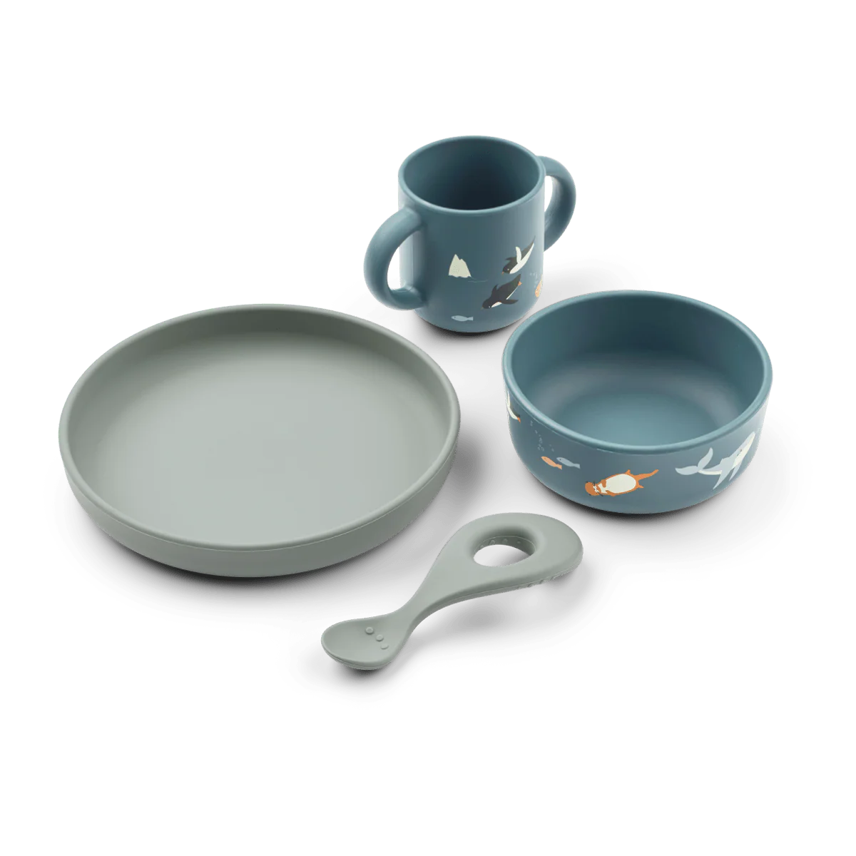 Liewood Kinderservies Set Vivi Arctic Sea/ Ocean View