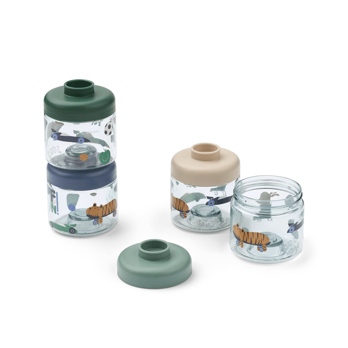 Liewood Opbergbakjes Dominique Fun Beach Blue 100Ml 4St - Image 2