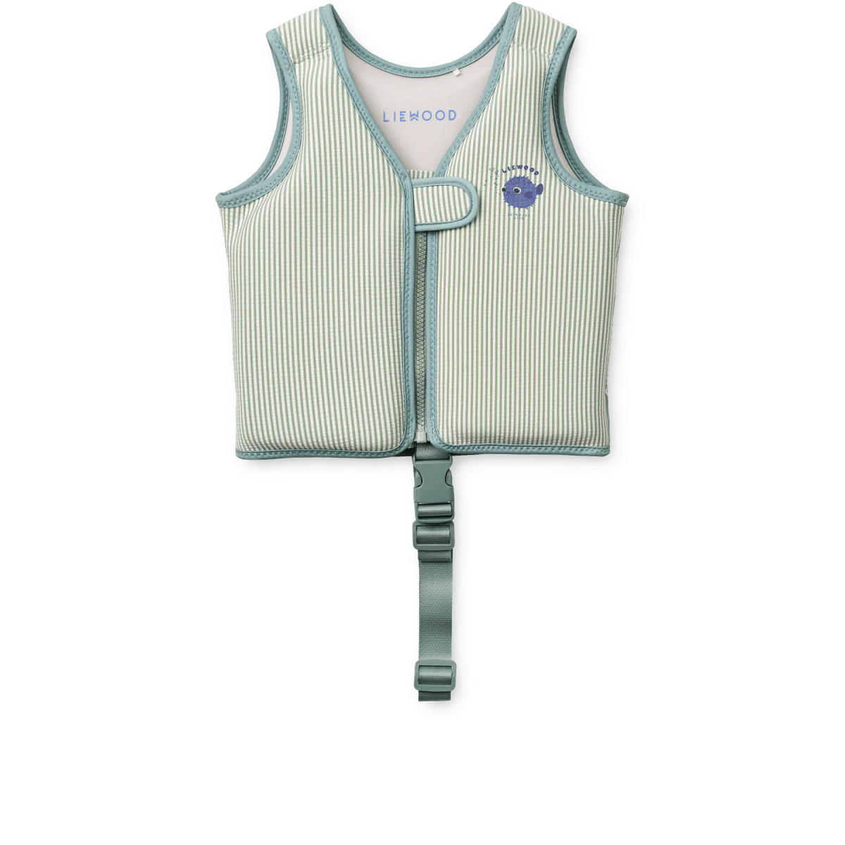 Liewood Zwemvest Dove Seersucker Riverside/ Creme De La Creme