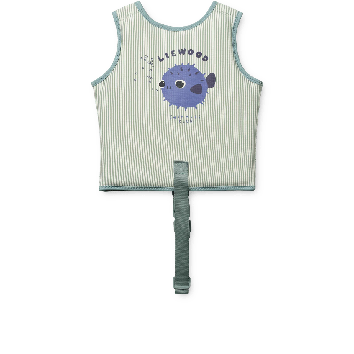 Liewood Zwemvest Dove Seersucker Riverside/ Creme De La Creme - Image 2
