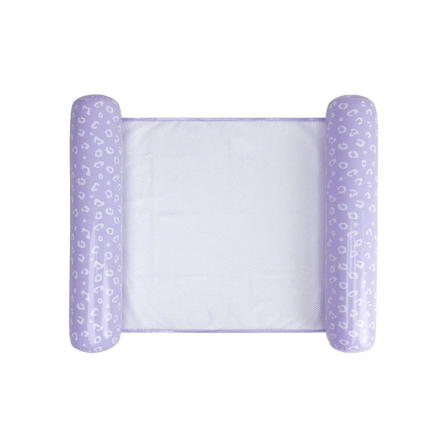 Lila Leopard Opblaasbare Waterhangmat