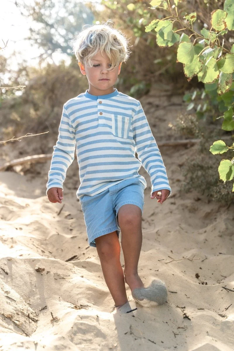 Little Dutch Baby Broekje Kort Denim Met Elastische Band - Image 5