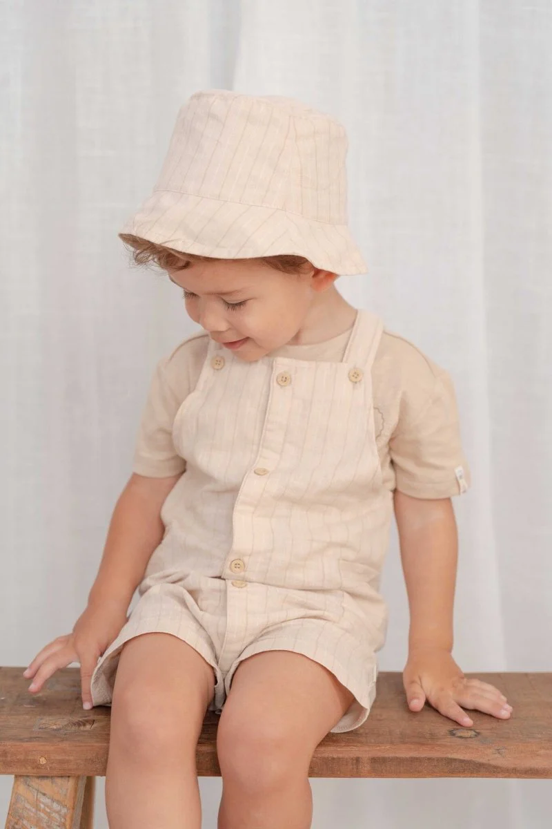 Little Dutch Baby Jumpsuit Sand Stripes - Image 4
