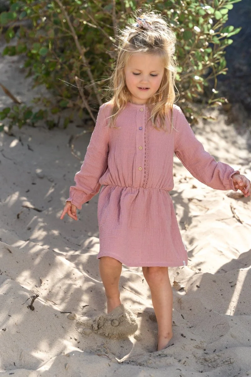 Little Dutch Baby Jurkje Lange Mouw Pink Blush - Image 6