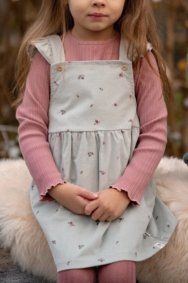 Little Dutch Baby Jurkje Mouwloos Fairy Green Flower - Image 3