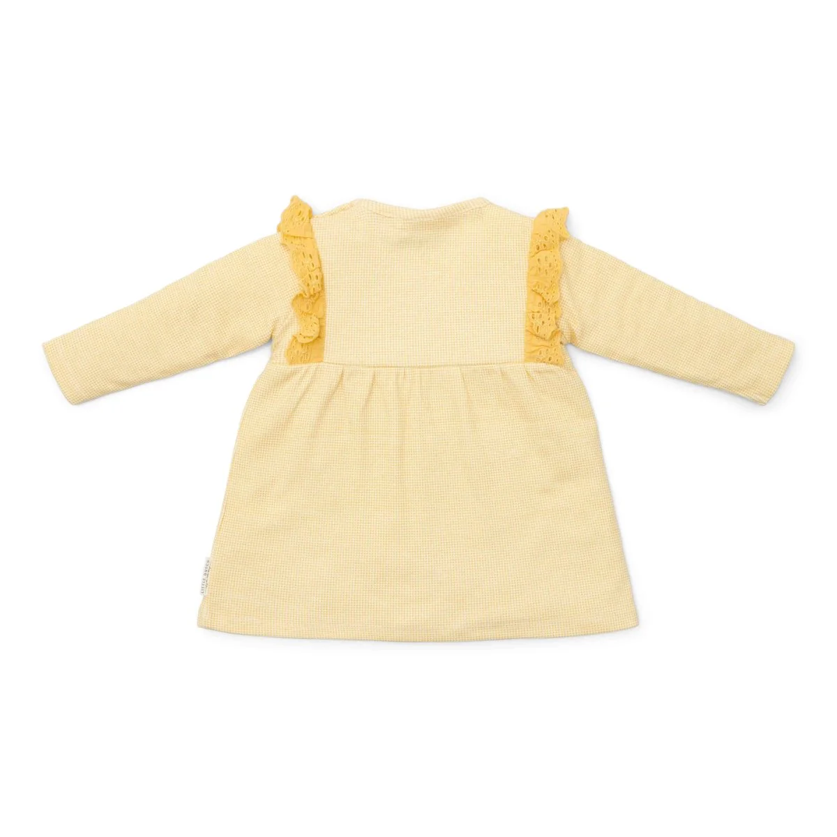 Little Dutch Baby Jurkje Warm Yellow Check Lange Mouw - Image 2